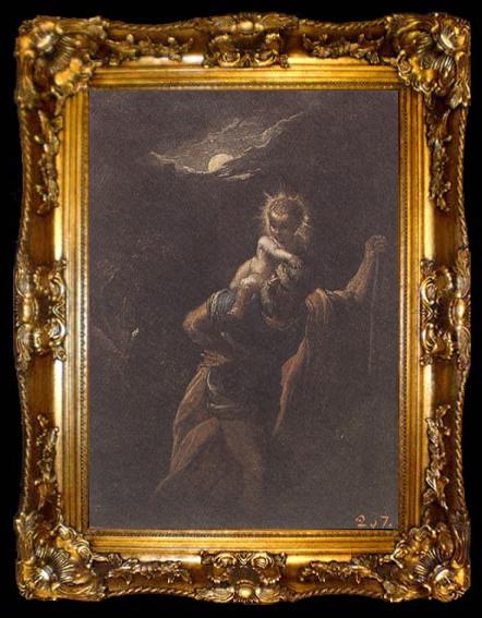 framed  Peter Paul Rubens St Christopber (mk01), ta009-2